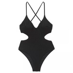 Brand new with tags! Victoria’s Secret one-piece cutout swimsuit Black. Size M